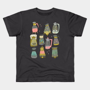 Vintage Coffee Pots Kids T-Shirt